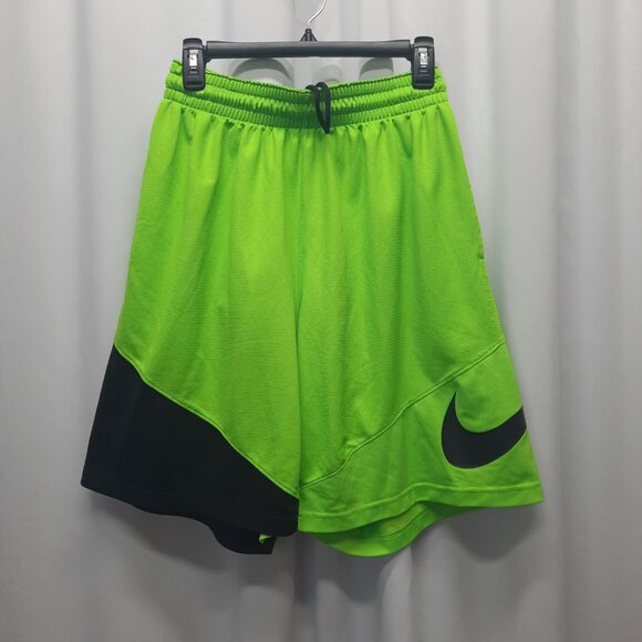 Nike Dri-FIT Basketball Shorts Men's XL Electric Green Volt Black Swoosh - Picture 3 of 11